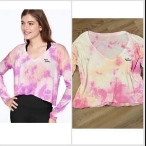 New Victoria’s Secret pink tie dye heat breaker top comfortable cute